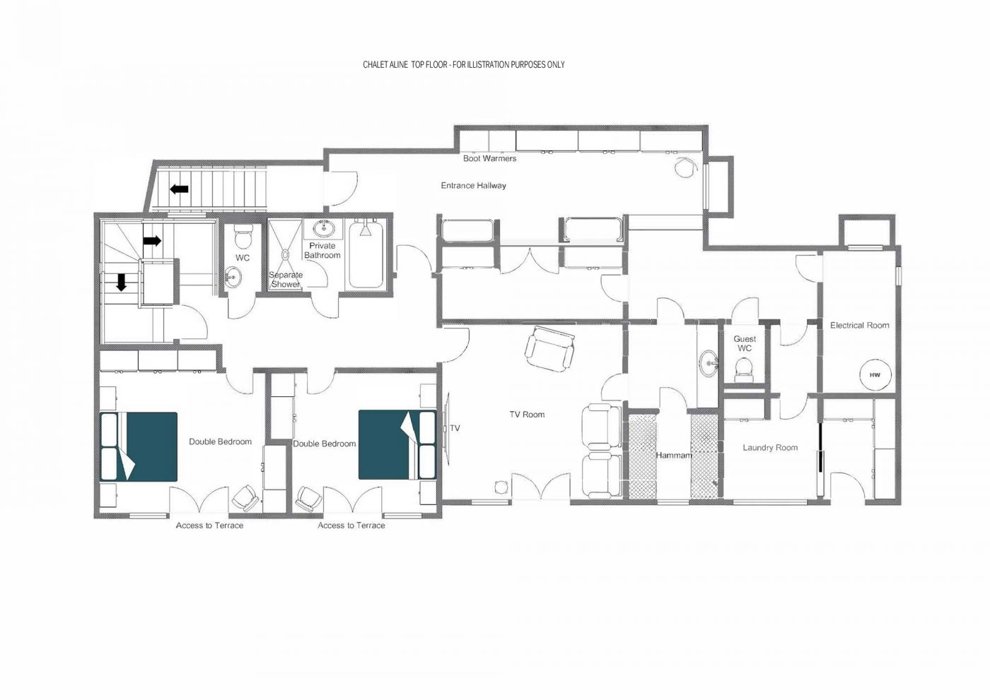 Chalet Aline Verbier Floor Plan 1